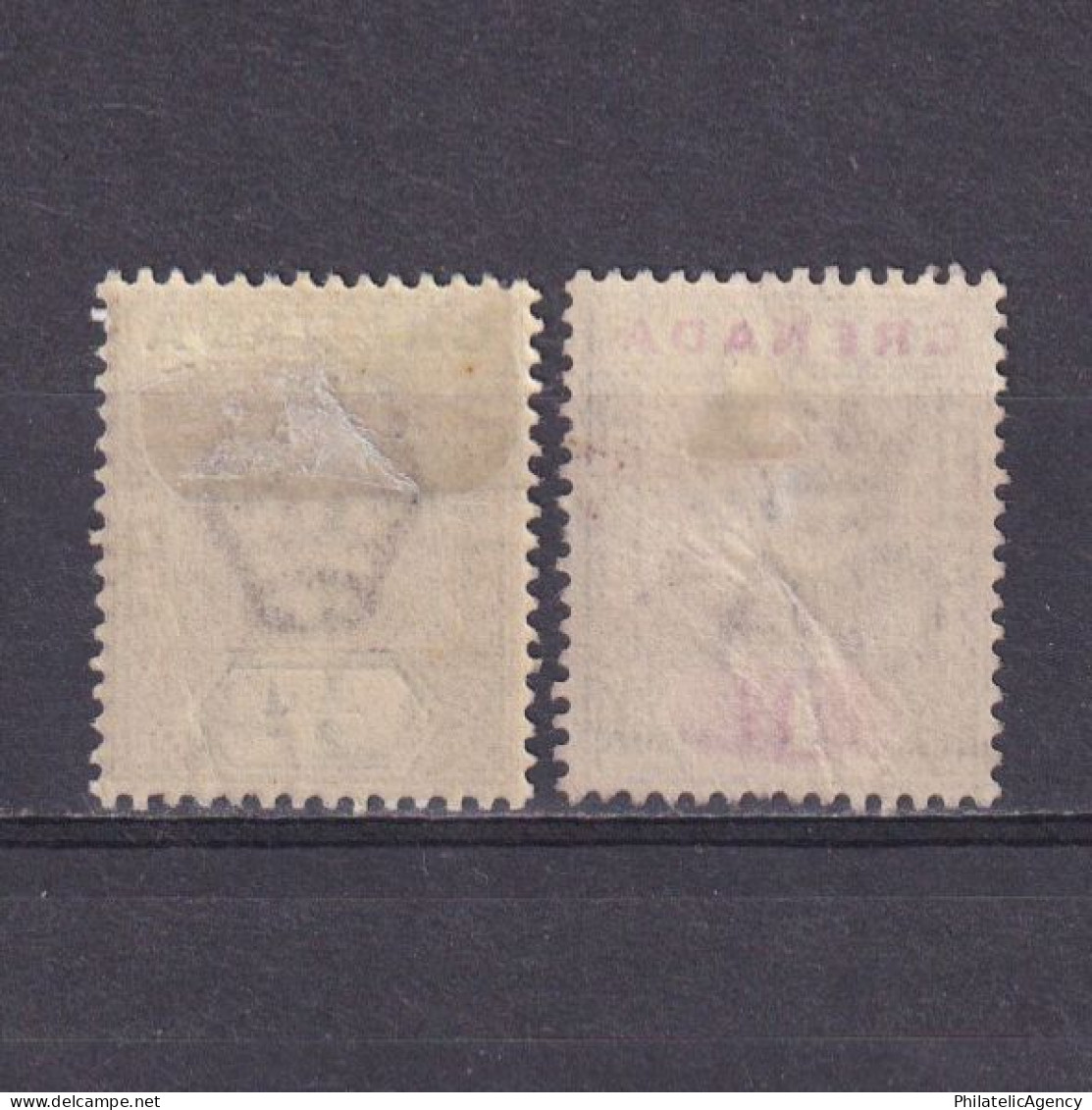 GRENADA 1902, SG #57-58, Part Set, King Edward VII, Wmk Crown CA, MH/Used - Grenade (...-1974)