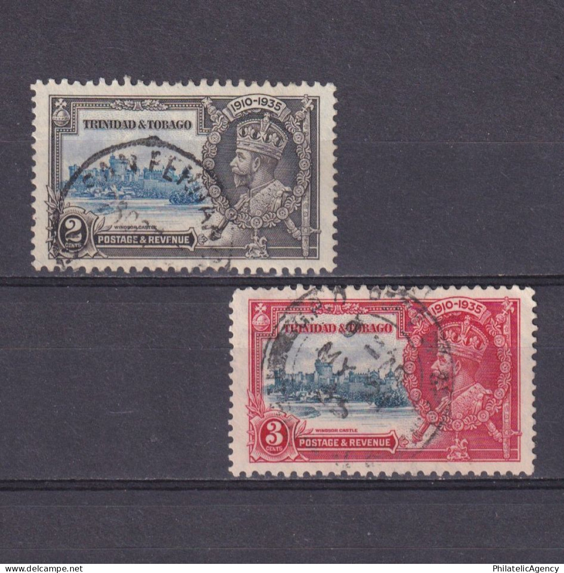 TRINIDAD & TOBAGO 1935, SG #239-240, Part Set, Silver Jubilee, Used - Trinidad Y Tobago