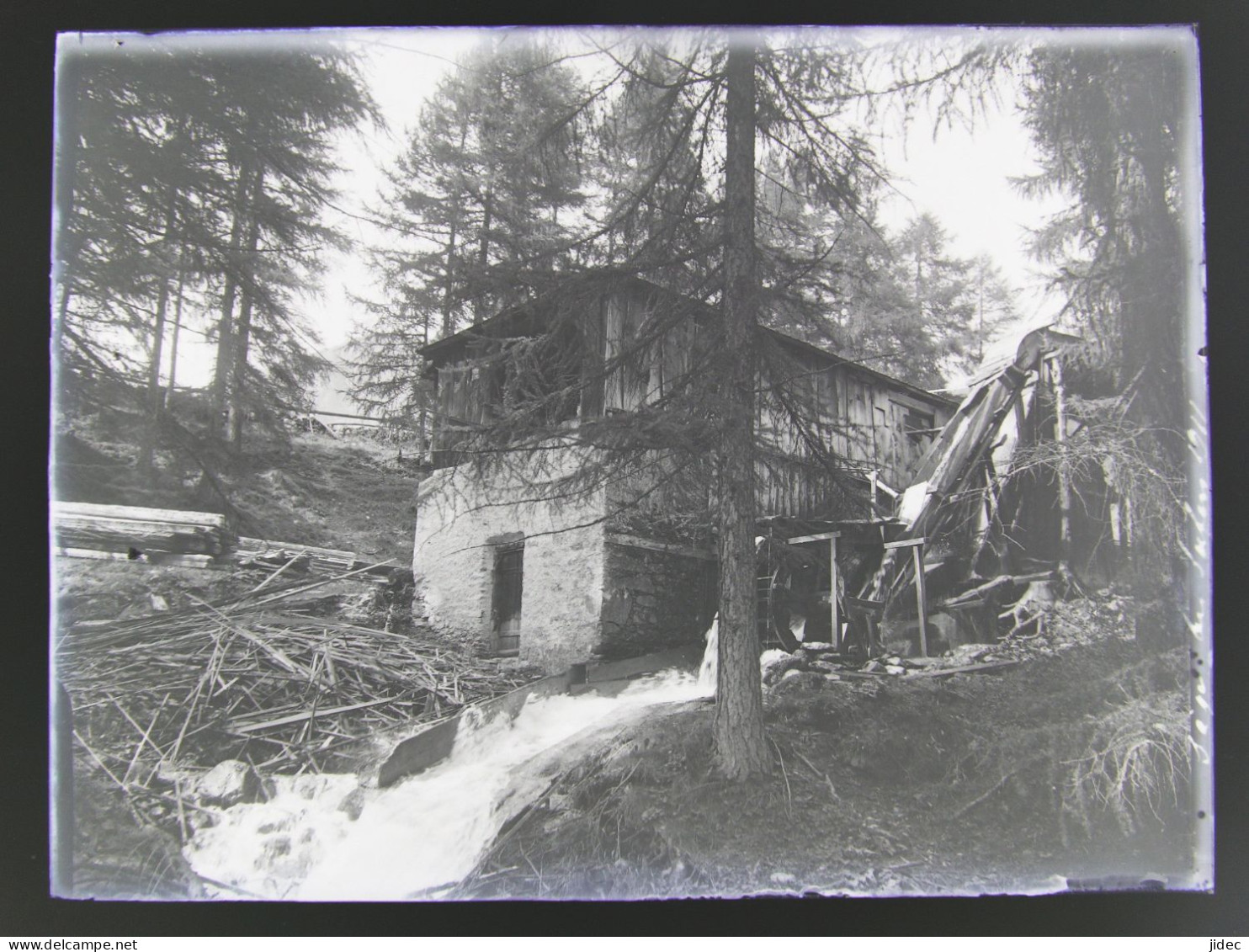 Ancienne Photo Négatif Plaque De Verre Splugen Près Sufers Andeer Rheinwald Suisse Les Grisons Alte Foto 1911 Schweiz - Splügen