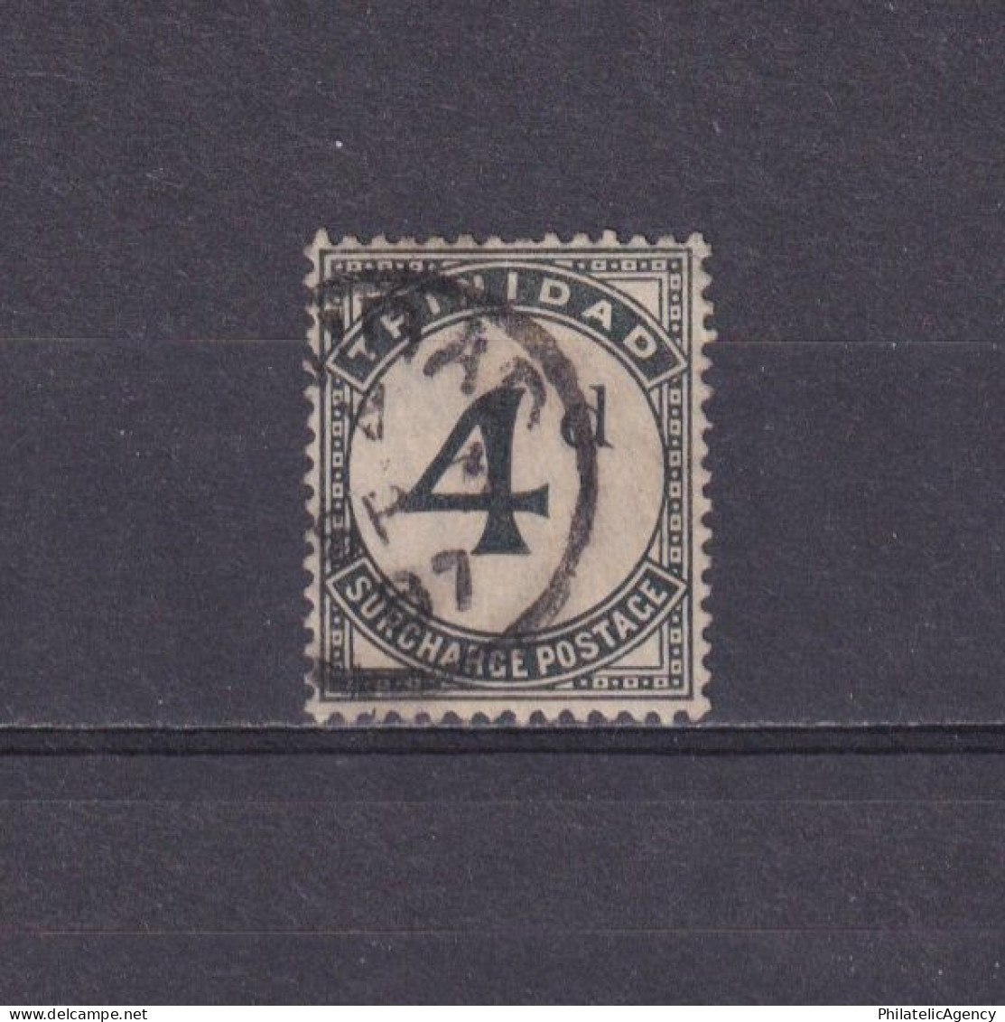 TRINIDAD 1885, SG #D5, Postage Due, Wmk Crown CA, Used - Trinidad & Tobago (...-1961)