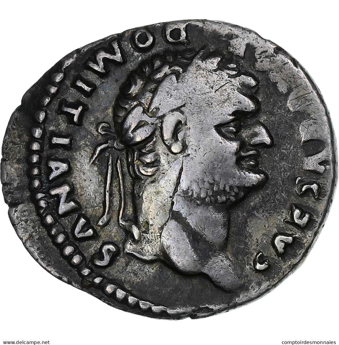 Domitien, Denier, 76-77, Rome, Argent, TTB, RIC:921 - The Flavians (69 AD To 96 AD)