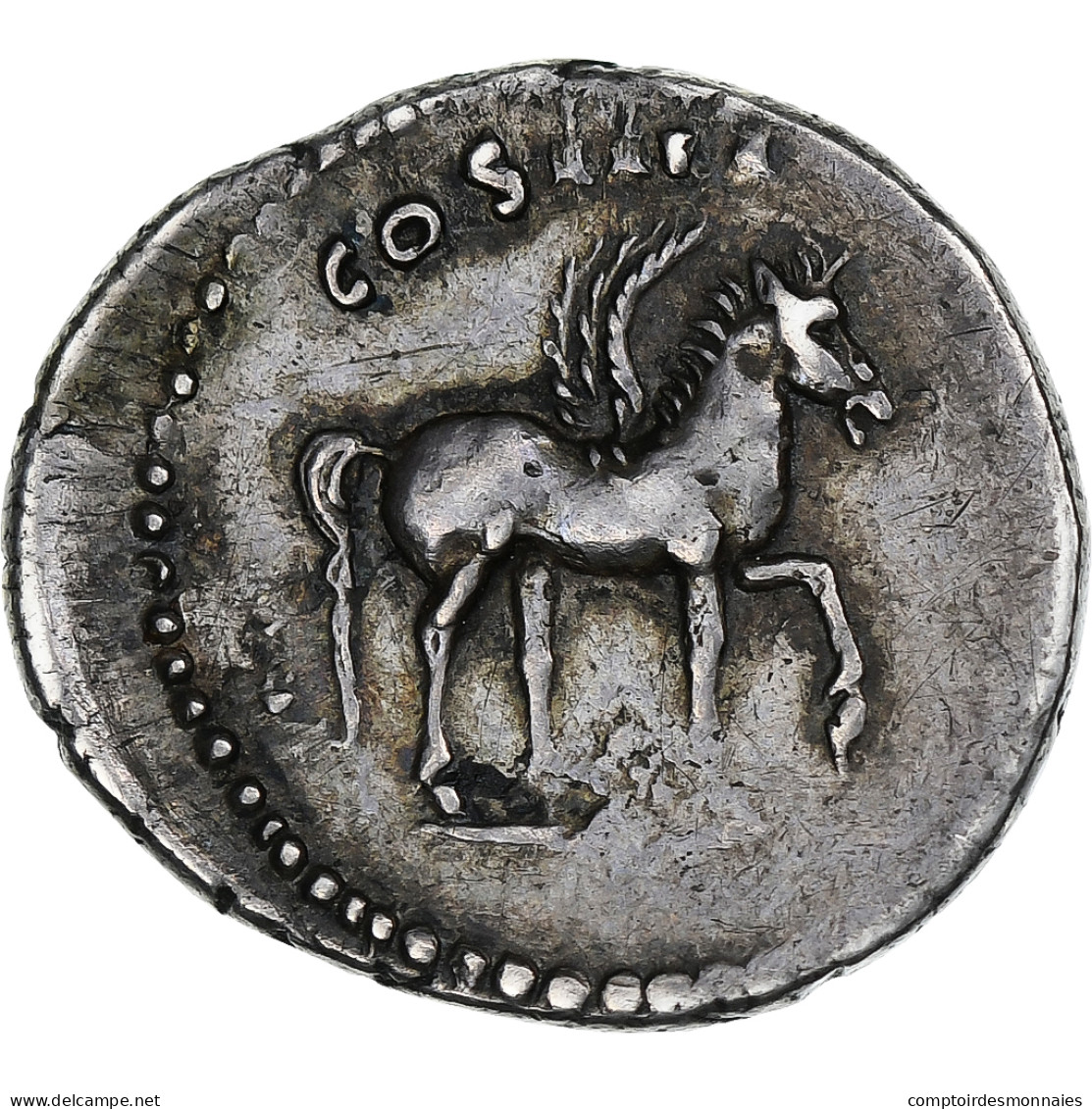 Domitien, Denier, 76-77, Rome, Argent, TTB, RIC:921 - The Flavians (69 AD To 96 AD)