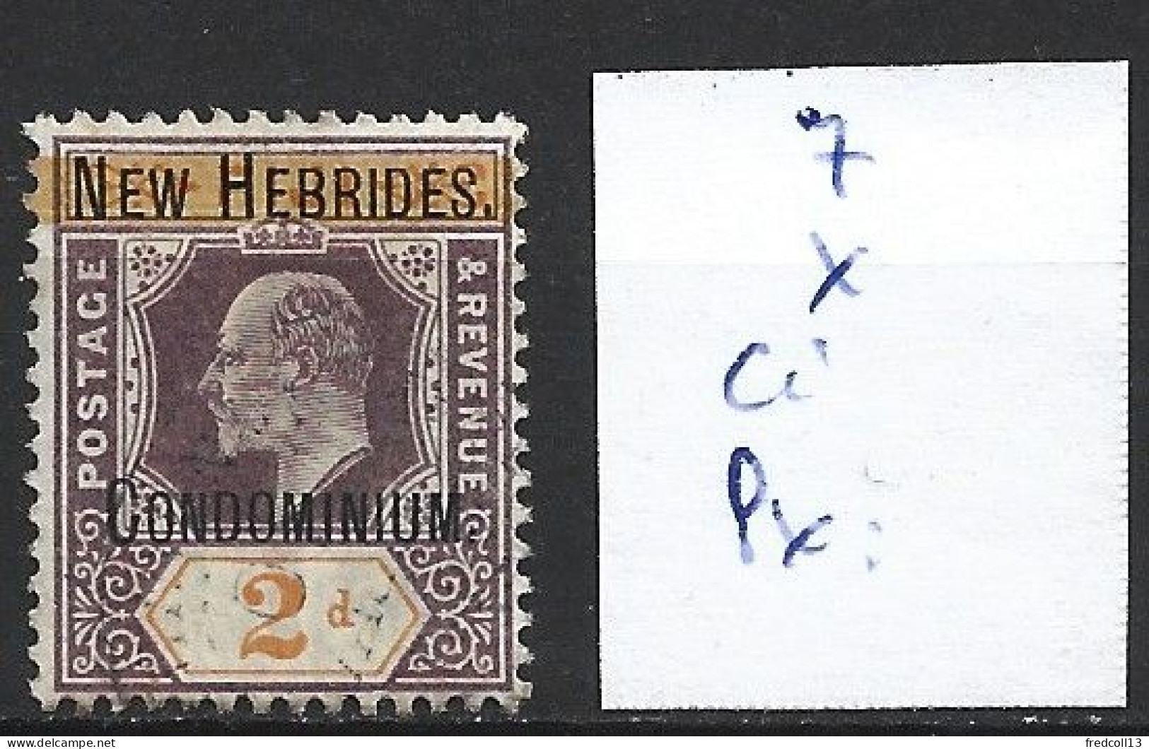 NOUVELLES-HEBRIDES 7 * Côte 10 € - Unused Stamps