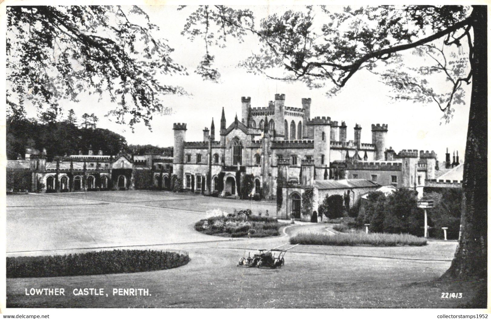PENRITH, CUMBERLAND, LOWTHER CASTLE, ARCHITECTURE, PARK, ENGLAND, UNITED KINGDOM, POSTCARD - Penrith