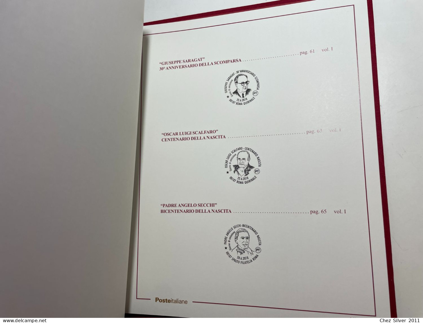 2018 Album Filatelico in 2 Volumi con Annata Bollettini Illustrativi e FDC