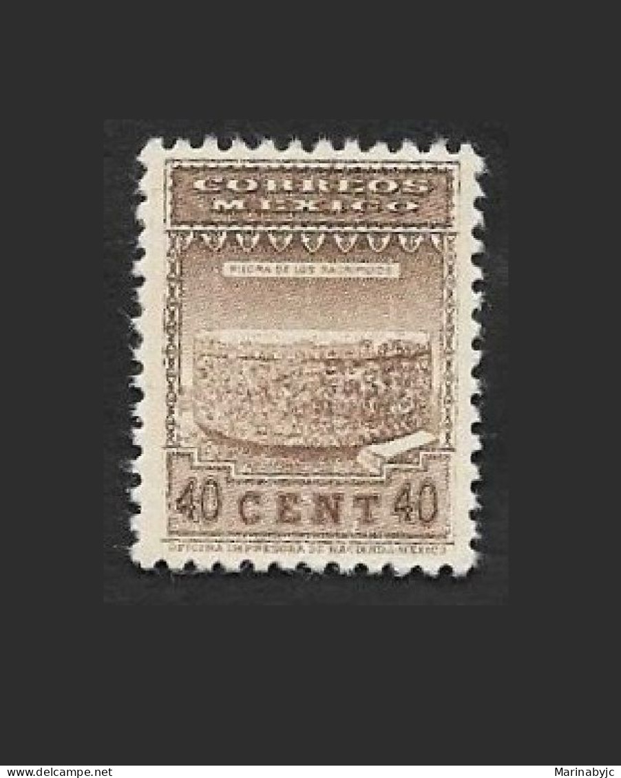 SE)1934-40 MEXICO, TIZOC STONE 40C SCT717, MNH - Mexico