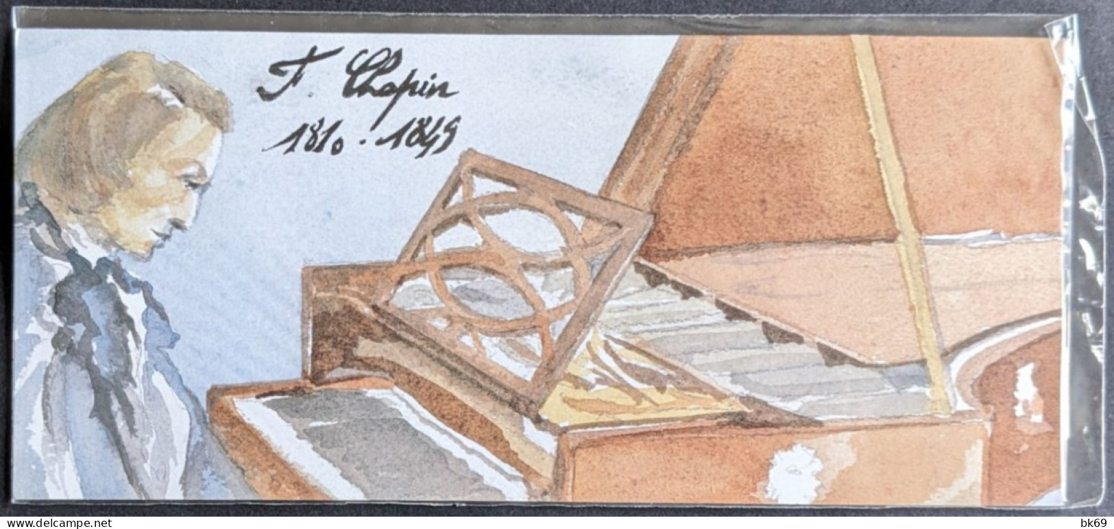 F. Chopin France / Pologne Polska, 2 Paires De Timbres,  Blister Encore Fermé: Jamais Ouvert - Autres & Non Classés