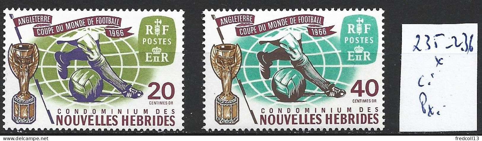 NOUVELLES-HEBRIDES 235-36 * Côte 7.50 € - Unused Stamps