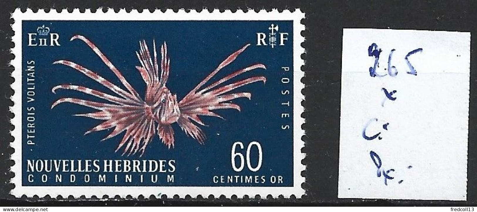 NOUVELLES-HEBRIDES 265 * Côte 2.50 € - Unused Stamps