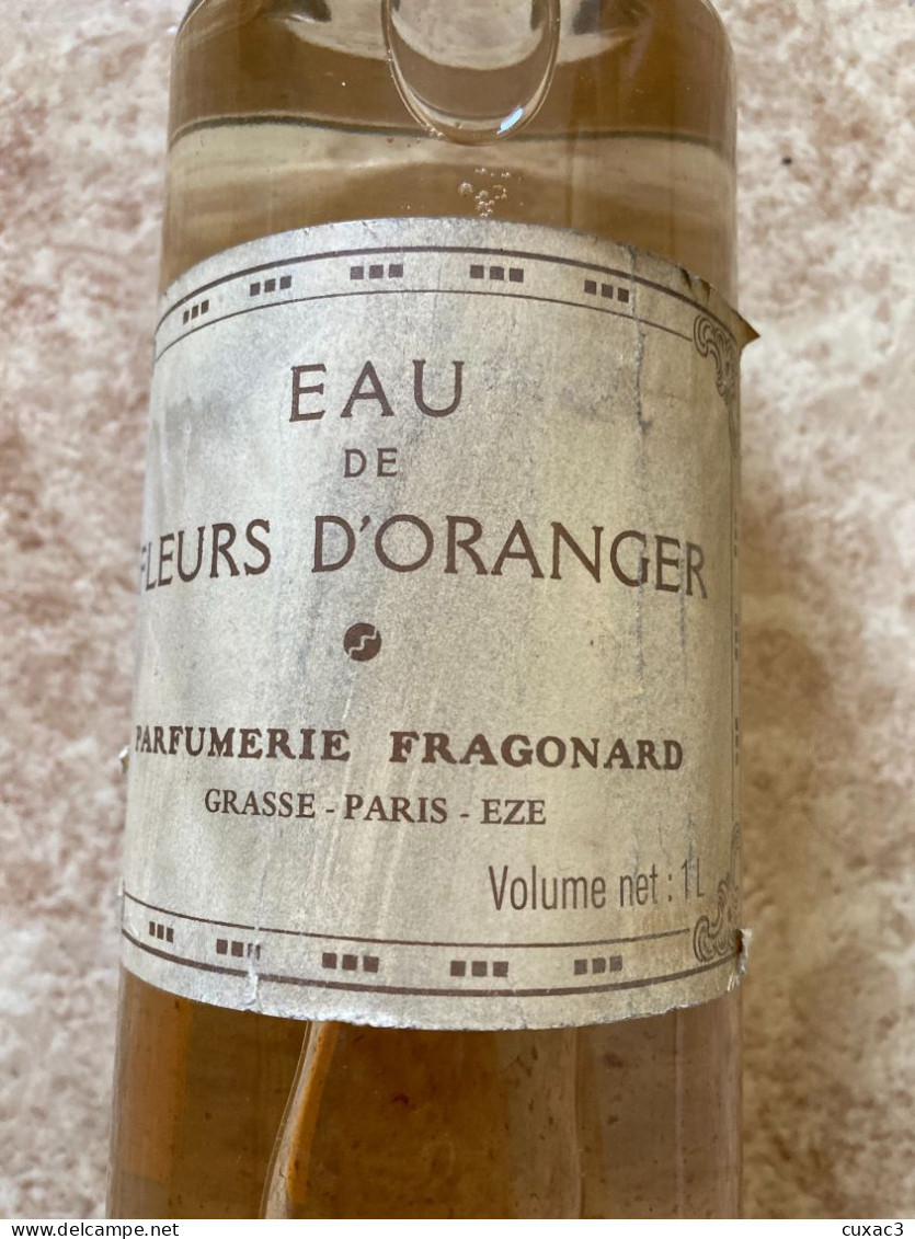 Eau De Fleurs D'oranger , Parfumerie Fragonard  ,Grasse , Paris , Eze - Non Classés