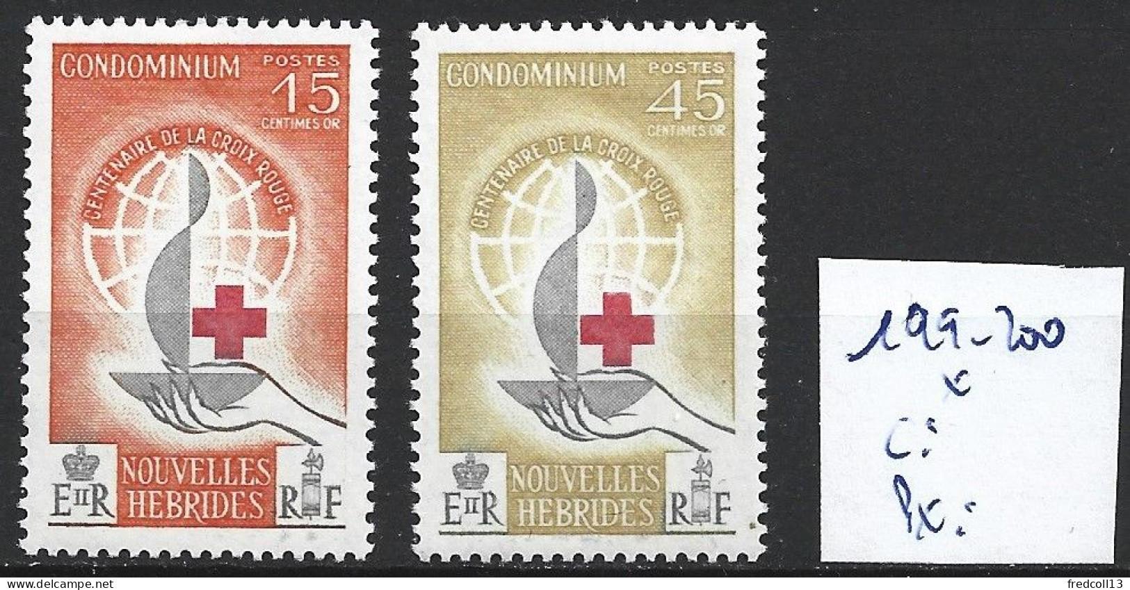 NOUVELLES-HEBRIDES 199-200 * Côte 12.50 € - Unused Stamps