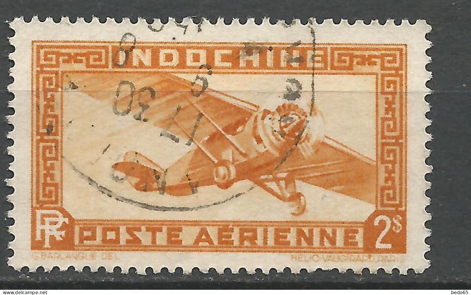 INDOCHINE PA N° 12 OBL / Used - Poste Aérienne