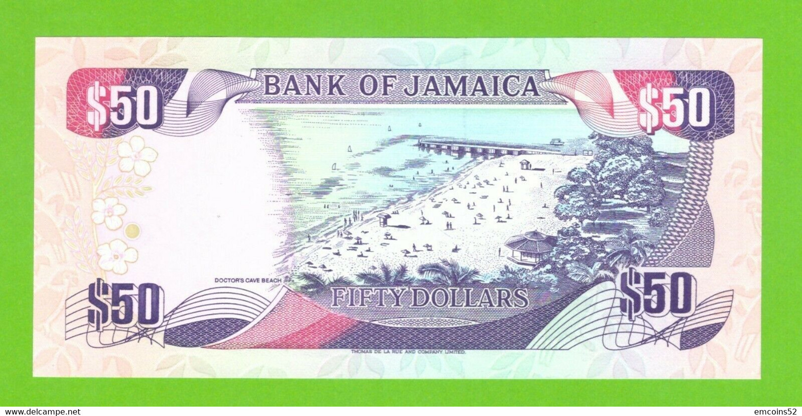 JAMAICA 50 DOLLARS 1995  P-73c  UNC - Jamaica
