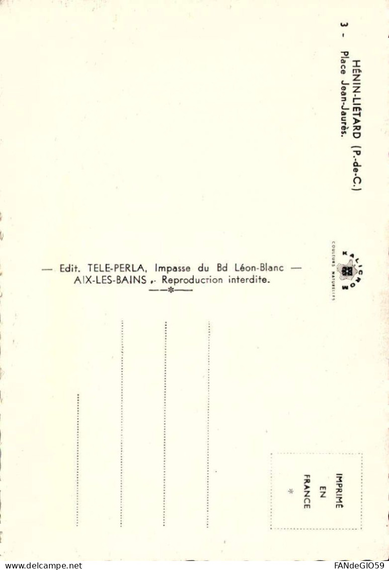 Hénin Liétard (62) - Place Jean Jaurès  /// 39 - Andere & Zonder Classificatie