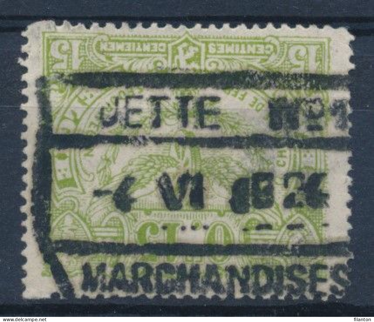 TR  101 -  "JETTE Nr 1 - MARCHANDISES" - (ref. 37.440) - Oblitérés