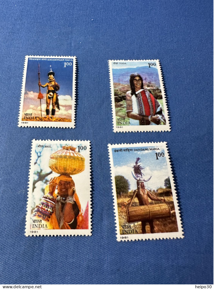 India 1981 Michel 867-870 Indische Stämme MNH - Unused Stamps