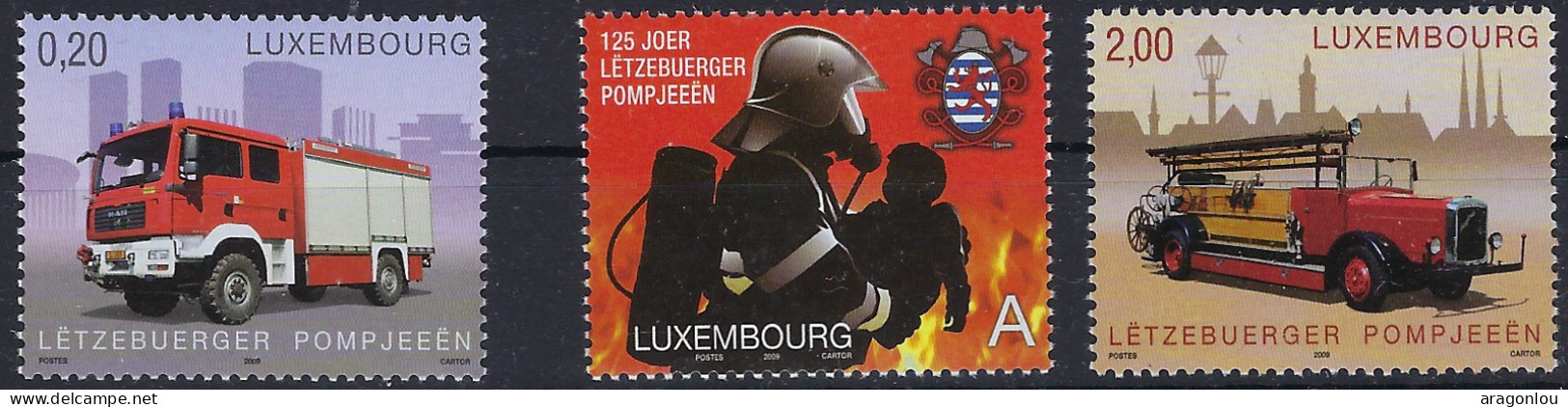 Luxembourg - Luxemburg -  2009  Anniversaire De La Fédération Nationale Des Sapeurs Pompiers   MNH** - Neufs