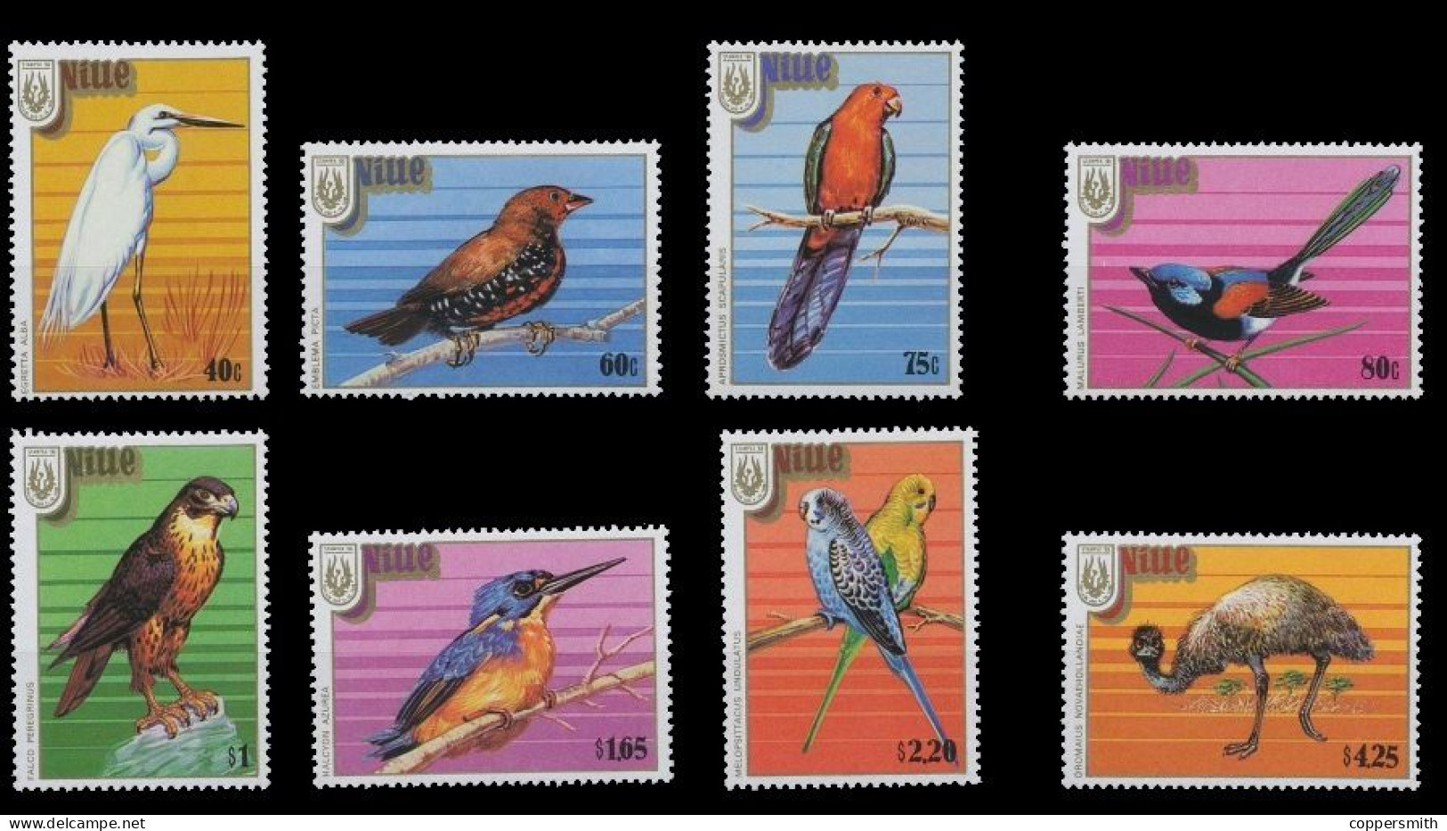 (025) Niue  Fauna / Animals / Tiere / Birds / Oiseaux / Vögel ** / Mnh  Michel 673-680 - Niue