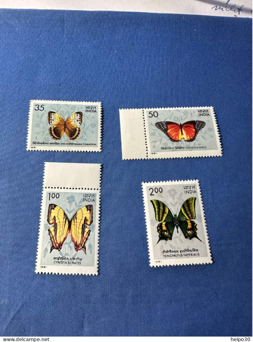 India 1981 Michel 882-85 Schmetterlinge MNH - Nuovi