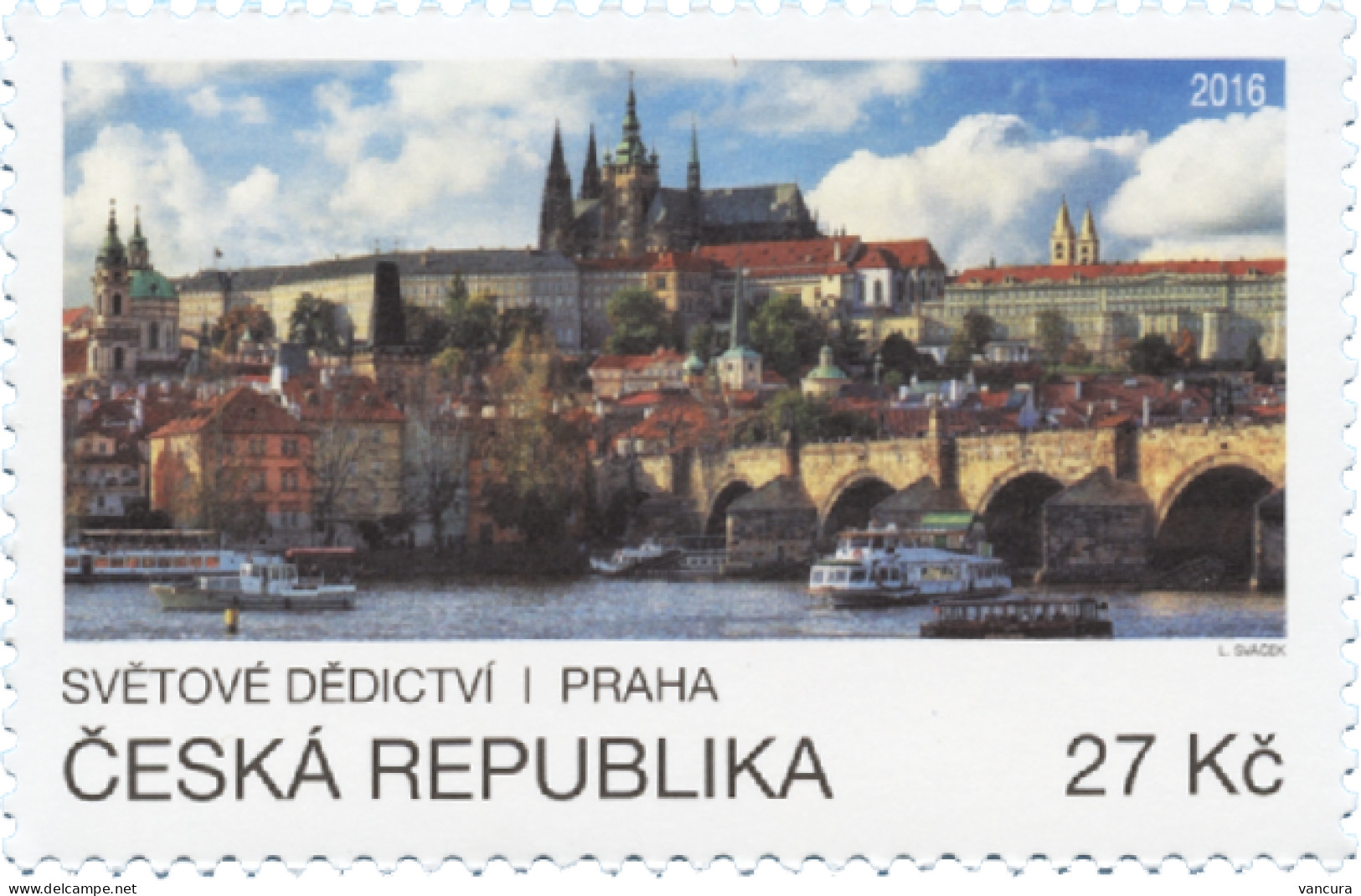 ** 901 Czech Republic Prague Castle With Charles Bridge 2016 - Ungebraucht