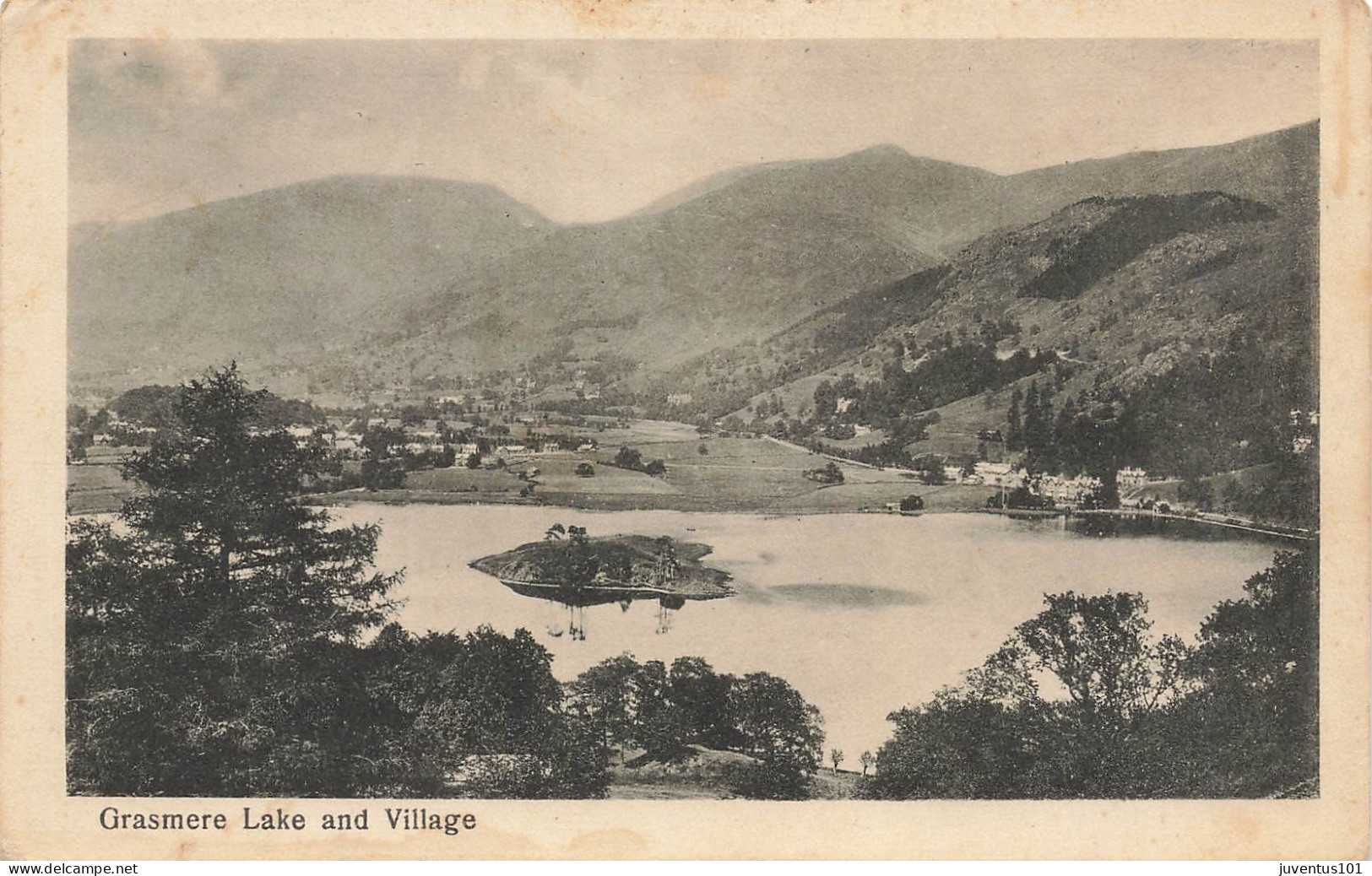 CPA Grasmere Lake And Village    L2679 - Grasmere