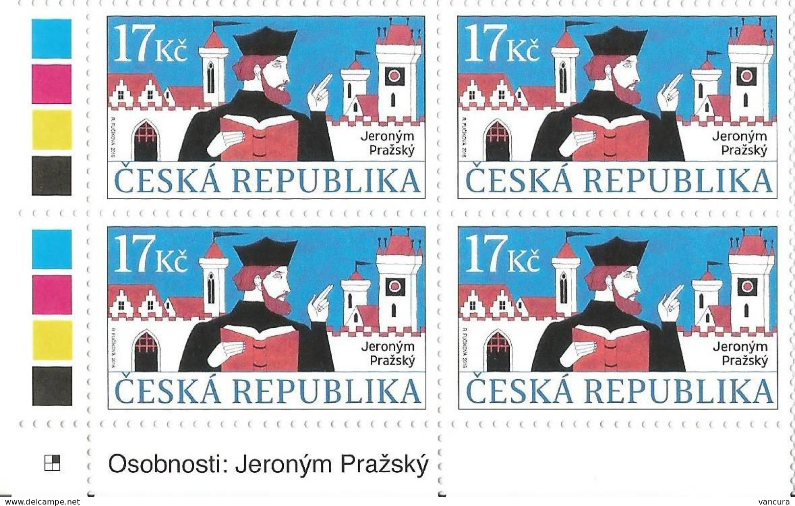 ** 874 Czech Republic Jeronym Prazsky/Hieronymus/Jerome Of Prague 2016 - Unused Stamps