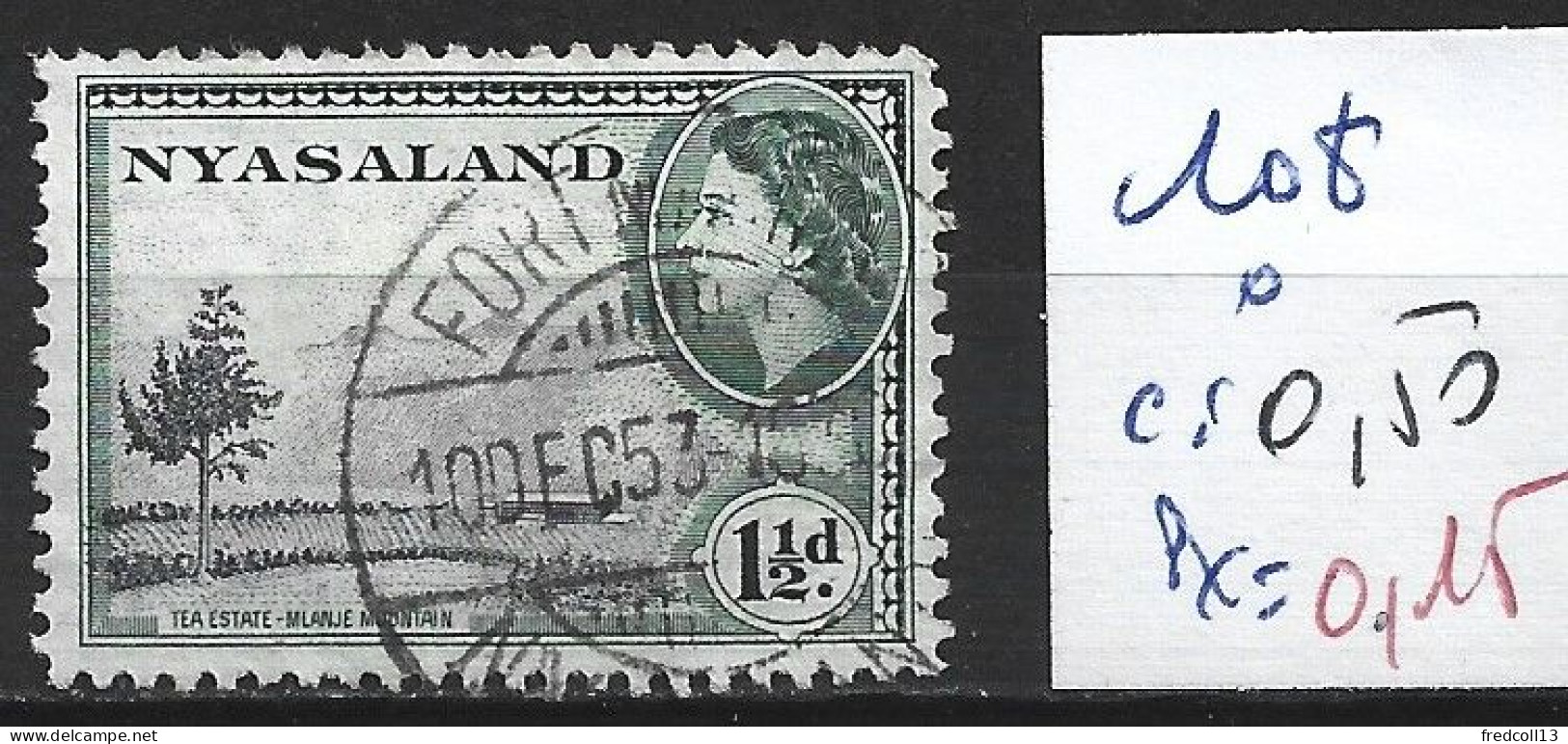 NYASSALAND 108 Oblitéré Côte 0.50 € - Nyassaland (1907-1953)
