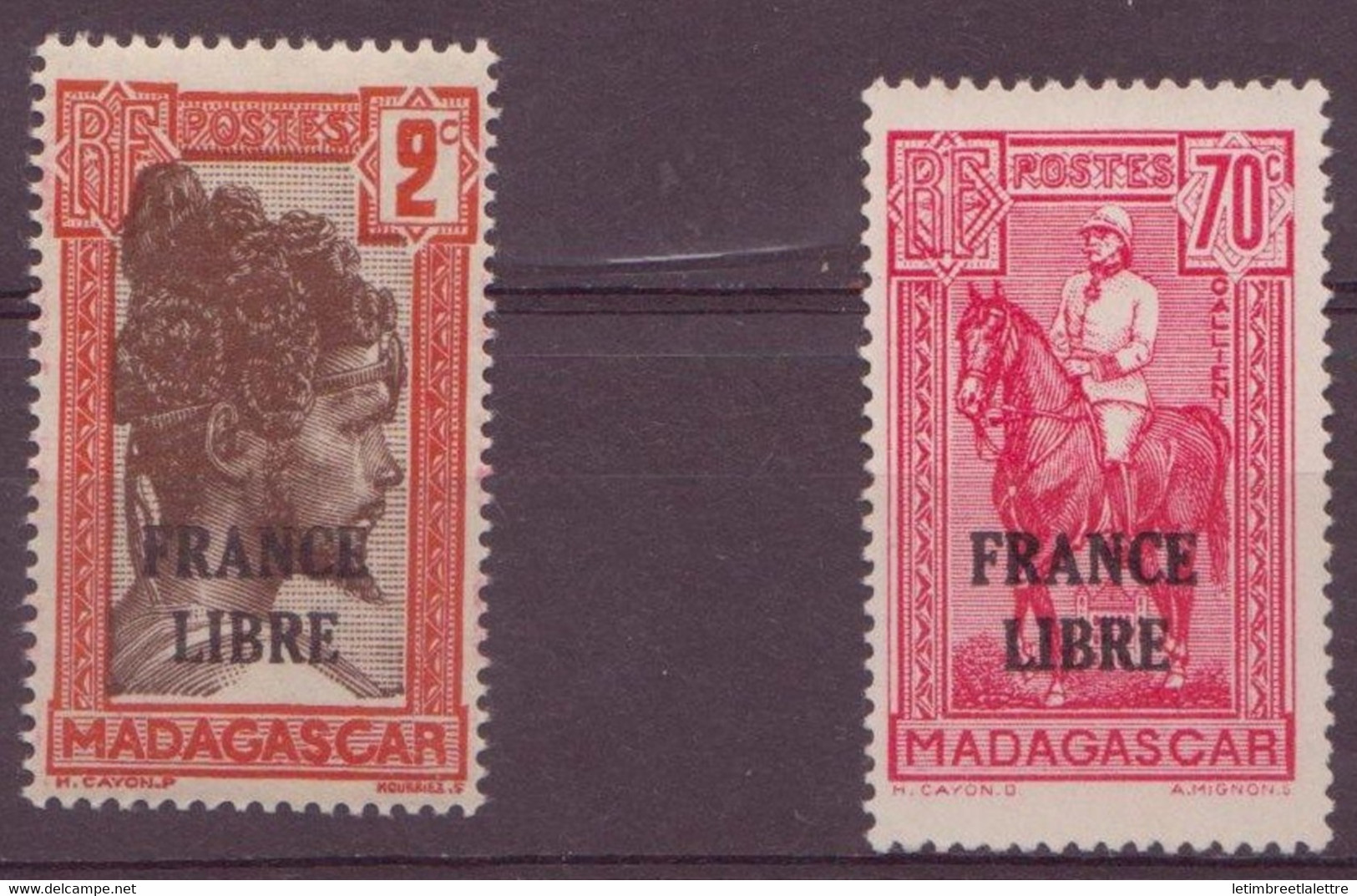 Madagascar - YT N° 242 Et 244 ** - Neuf Sans Charnière - Unused Stamps