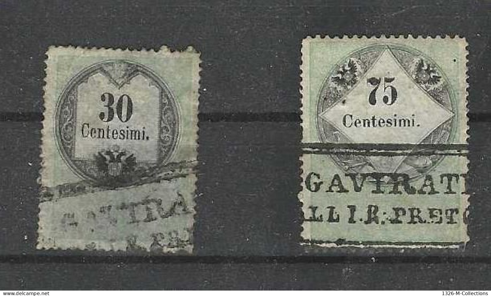 T. 2 Timbres ITALIE Province Autrichienne N° 4 - 6 Fiscaux Postaux Y & T - Modena