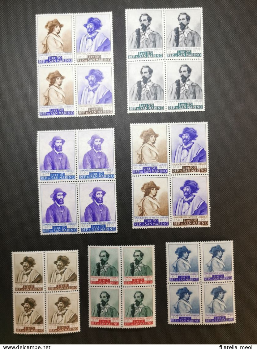 SAN MARINO 1957 GARIBALDI - Unused Stamps