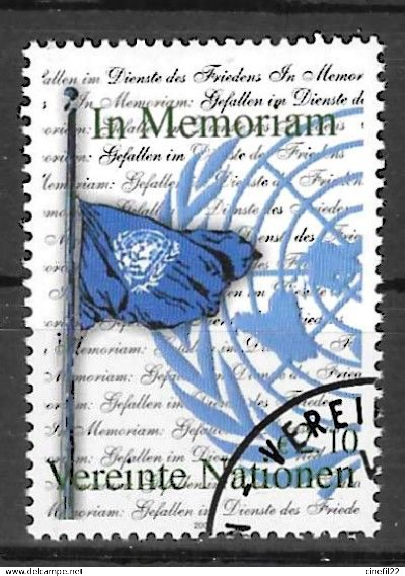 ONU, Nations-Unies, Vienne, Série Courante "In Memoriam" 2003, Yv. 409 Oblitéré - Usati