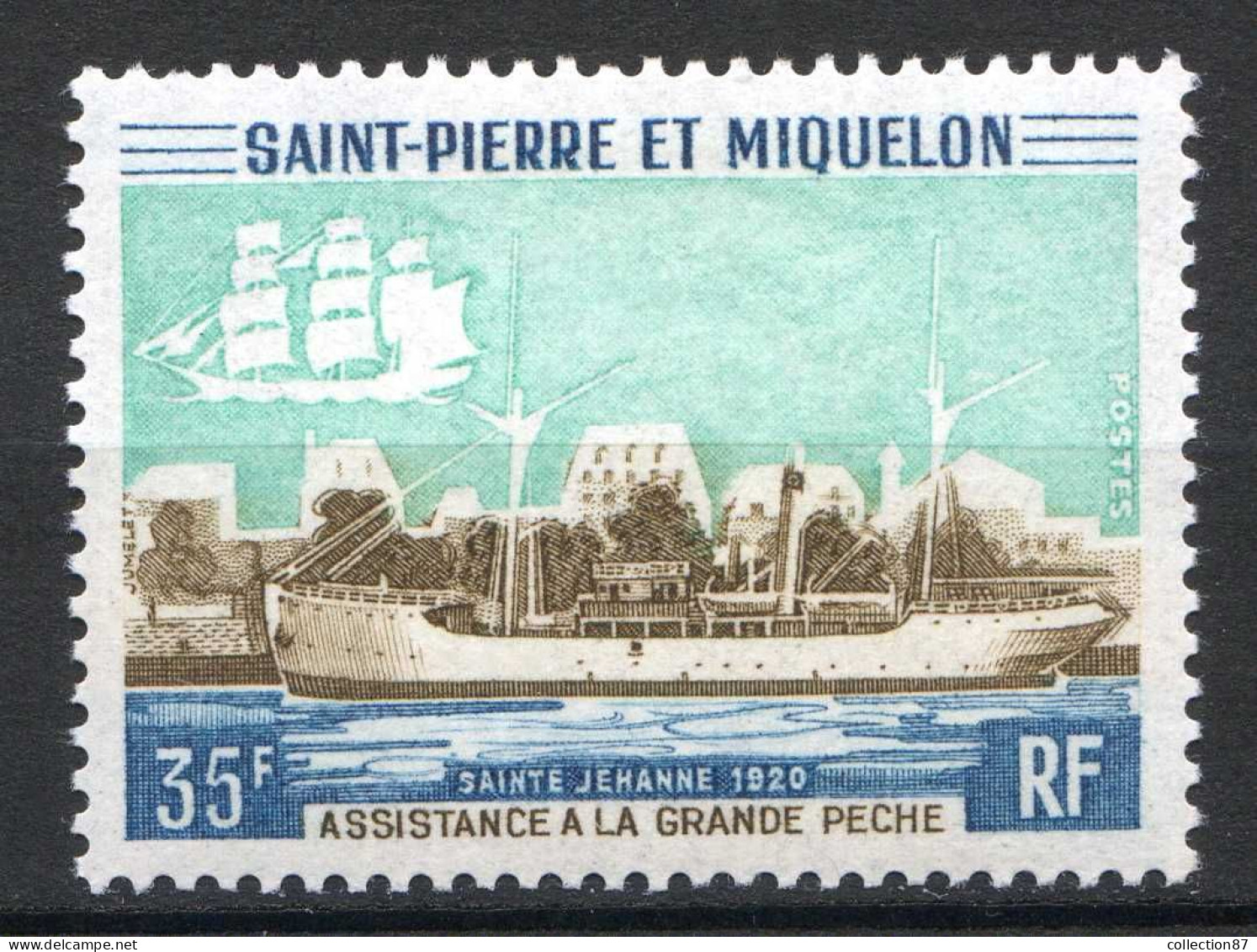Réf 085 > SAINT PIERRE Et MIQUELON < N° 411 * < Neuf Ch -- MH * --- > Bateau De Peche Jehanne - Unused Stamps