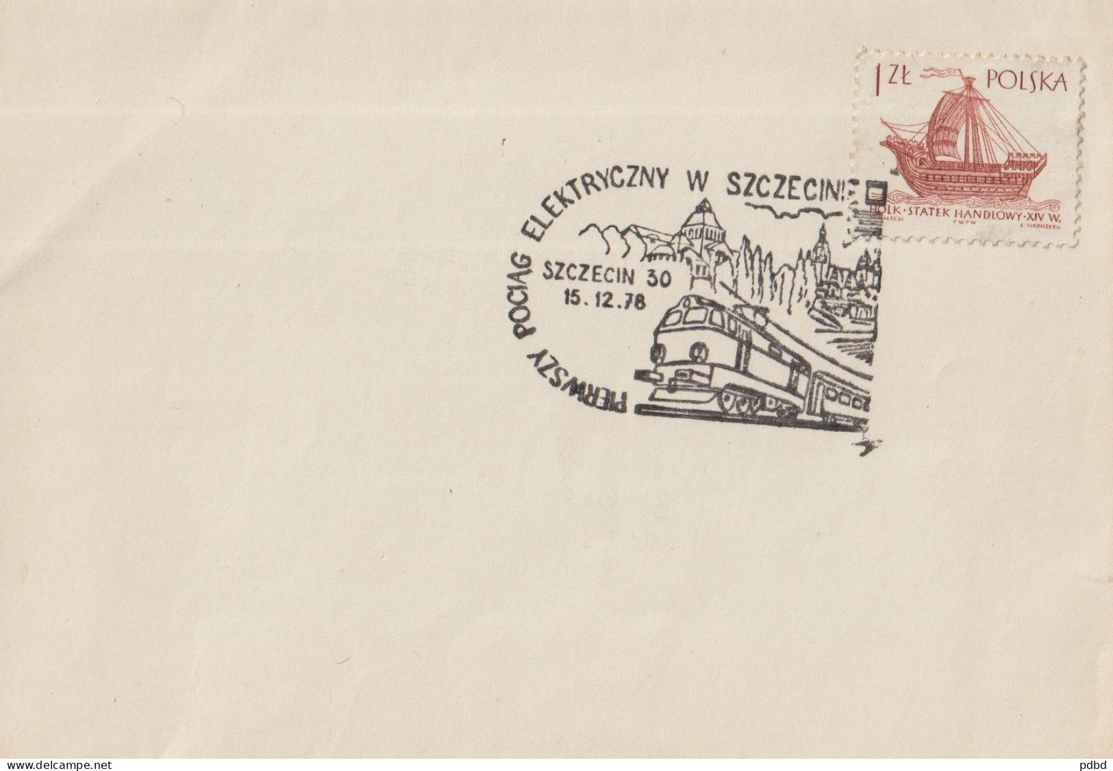 ETR FER 25 . Pologne . 2 Enveloppes . Szczecin . Lublini . . Oblitération . Chemin De Fer . 1986 Et 1978  . - Collezioni