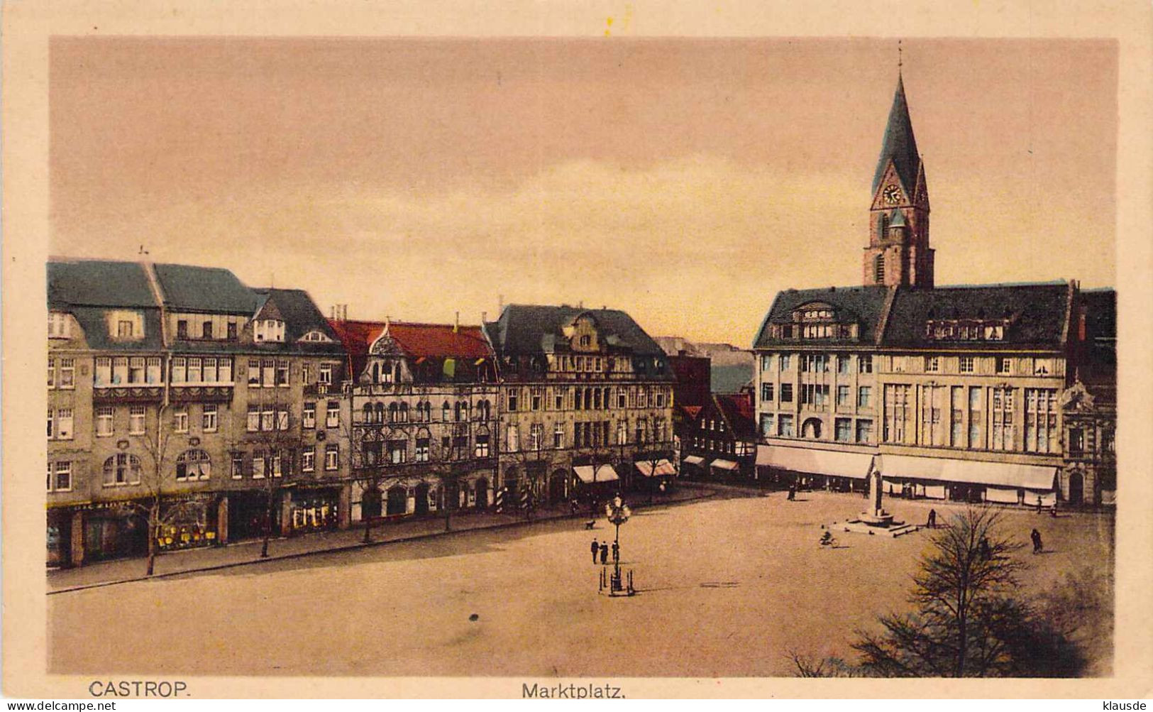 Castrop - Marktplatz 1928 - Castrop-Rauxel