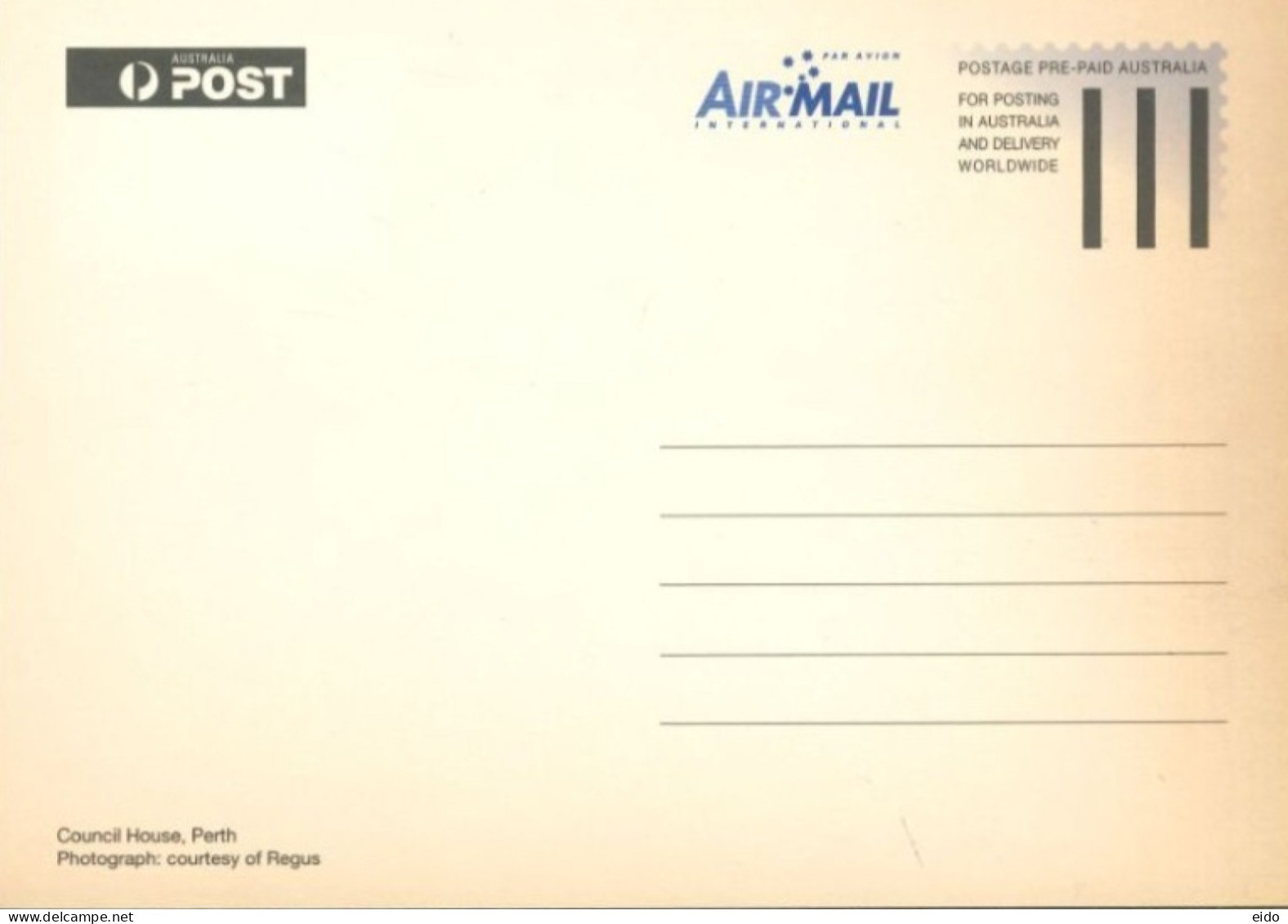 AUSTRALIA  : 2007, POSTAGE PRE PAID POSTCARD OF AUSTRALIAN ARCHITECTURE WITH FD OF ISSUE STAMP. - Briefe U. Dokumente