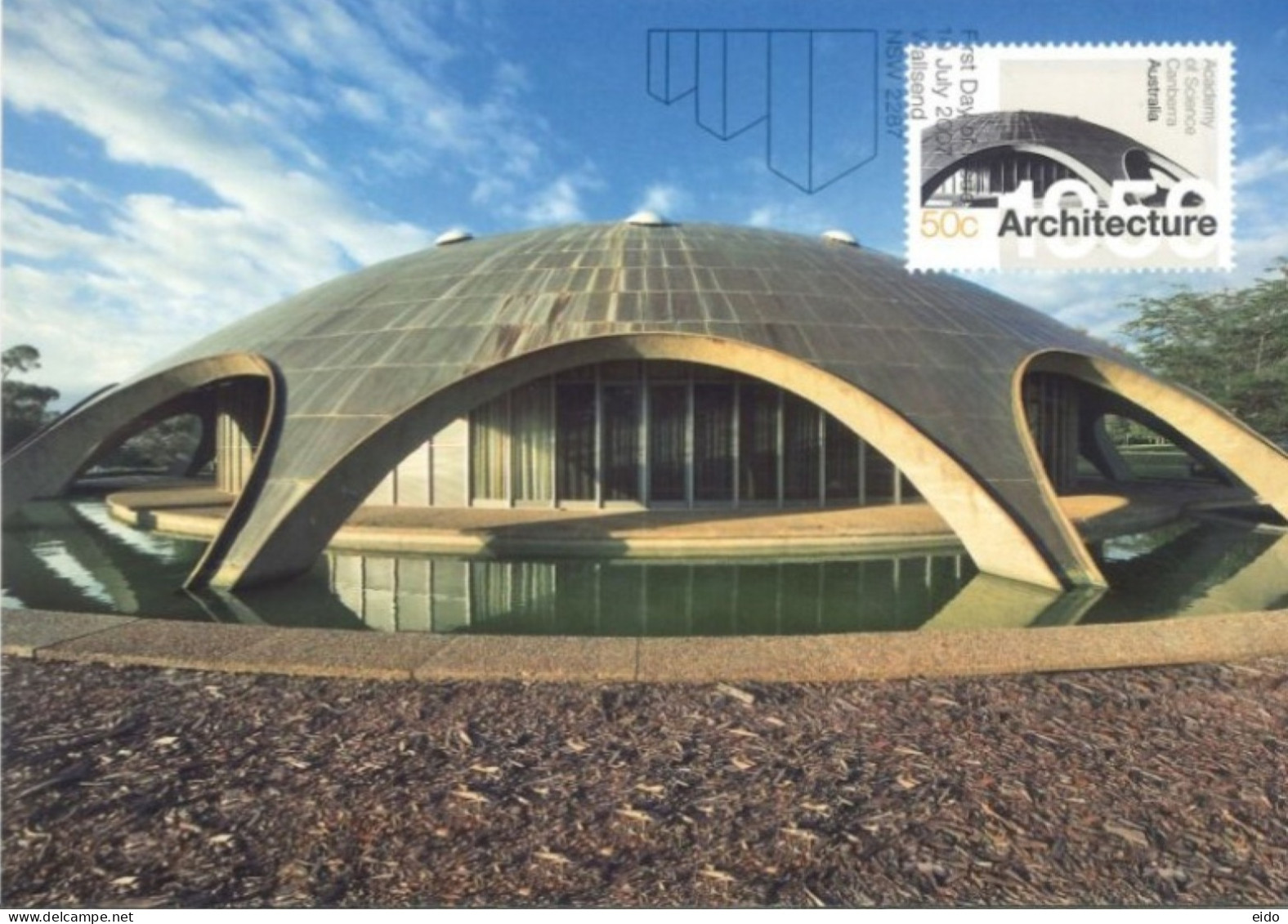 AUSTRALIA  : 2007, POSTAGE PRE PAID POSTCARD OF AUSTRALIAN ARCHITECTURE WITH FD OF ISSUE STAMP. - Cartas & Documentos