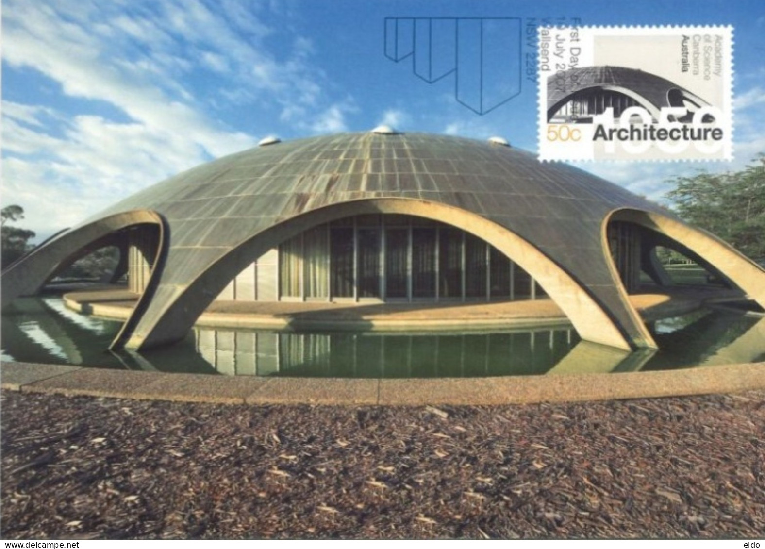 AUSTRALIA  : 2007, POSTAGE PRE PAID POSTCARD OF AUSTRALIAN ARCHITECTURE WITH FD OF ISSUE STAMP. - Brieven En Documenten