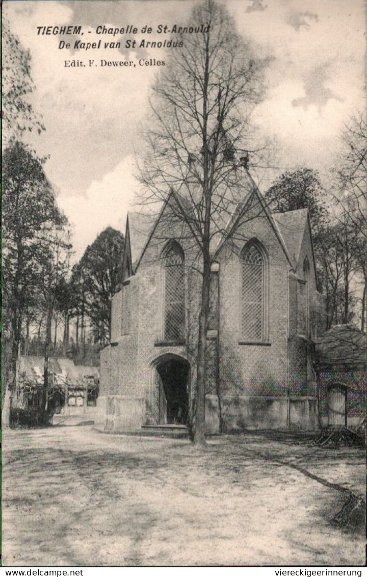 ! Alte Ansichtskarte Tieghem, Chapelle, Belgien - Anzegem