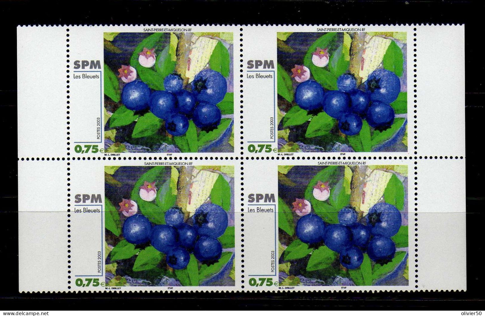 SPM - 2003 - Les Bleuets - Fruits   Neufs** - MNH - Unused Stamps