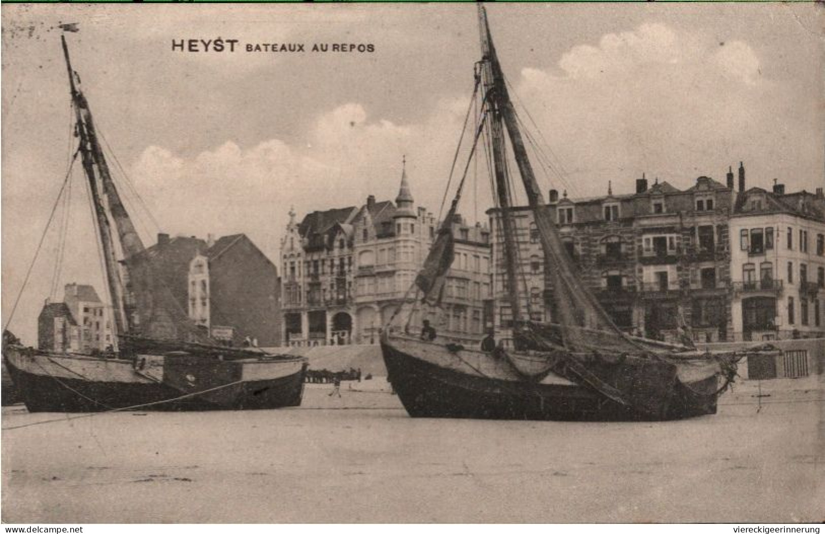 ! Alte Ansichtskarte Heyst Sur Mer, Belgien, 1913, Bateaux, Ships - Heist