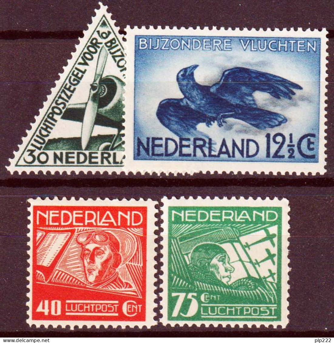 Olanda 1928/38 Unif.A4/5,A10/11 **/MNH VF/F  - Airmail