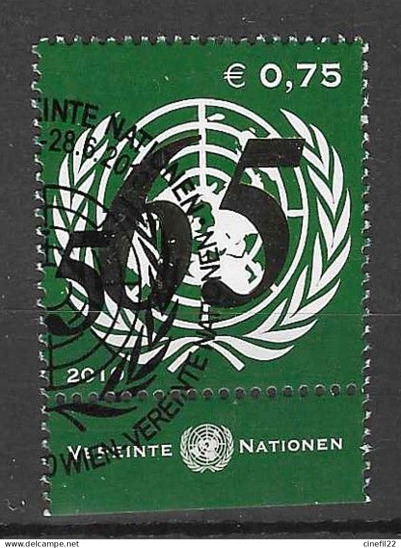 ONU, Nations-Unies, Vienne, 65° Anniversaire ONU 2010, Yv. 687 Oblitéré - Usados