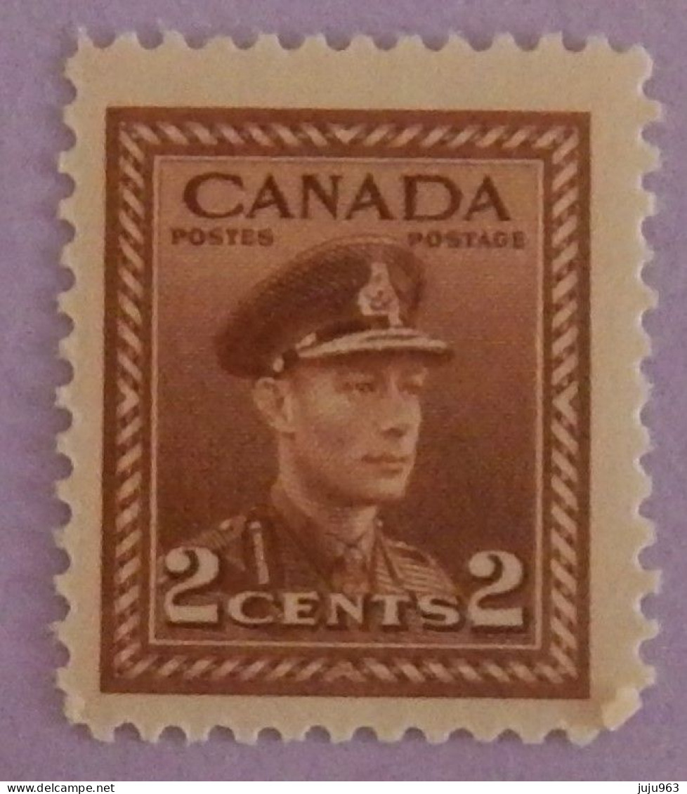 CANADA YT 206 NEUF** MNH "GEORGE VI" ANNÉES 1943/1948 - Unused Stamps