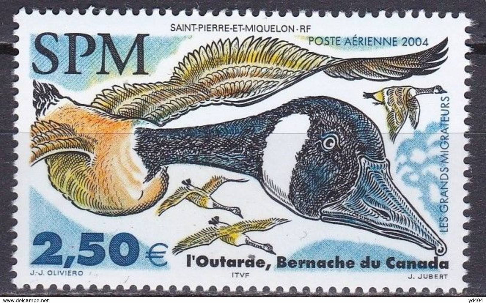 PM-427 – ST PIERRE & MIQUELON – AIRMAIL - 2004 – MIGRATORY BIRDS – Y&T # 84 MNH 10 € - Nuevos