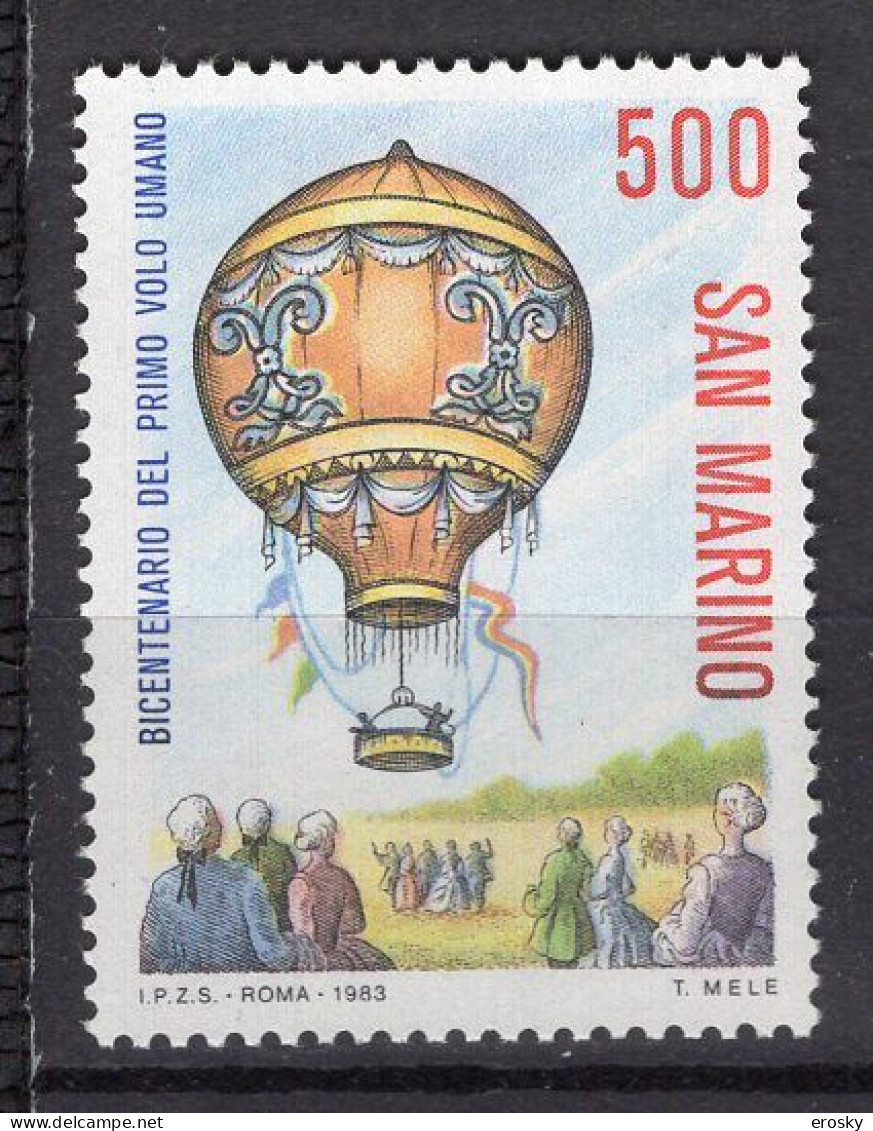 Y7599 - SAN MARINO Ss N°1125 - SAINT-MARIN Yv N°1080 ** MONTGOLFIERE - Ungebraucht