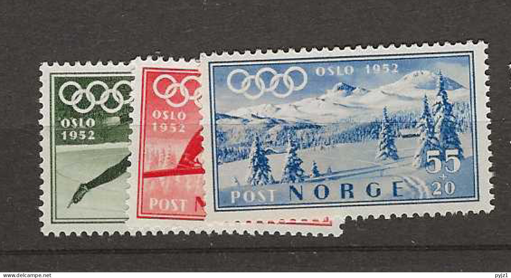 1951 MNH Norway Mi 372-74 Postfris** - Nuovi