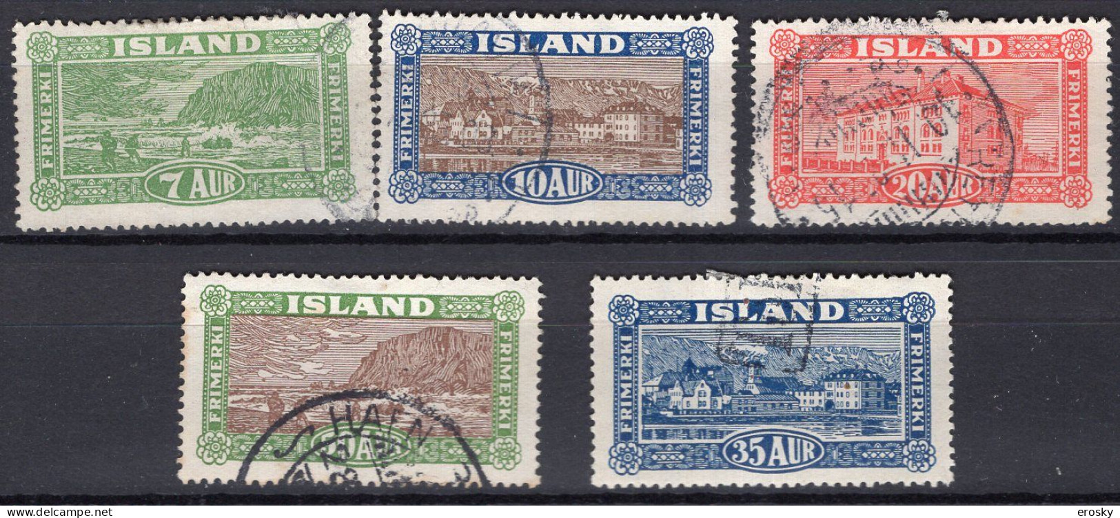 Q1055 - ISLANDE ICELAND Yv N°115/19 - Used Stamps