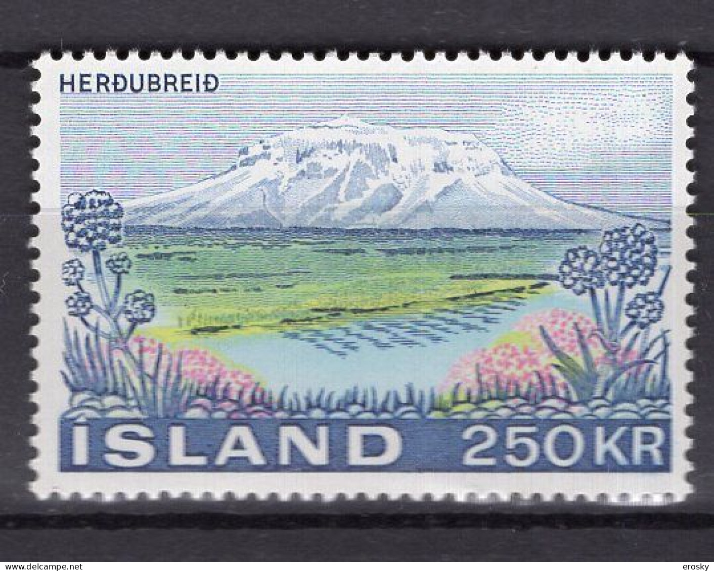 Q1223 - ISLANDE ICELAND Yv N°413 ** VOLCAN HERDUBREID - Neufs