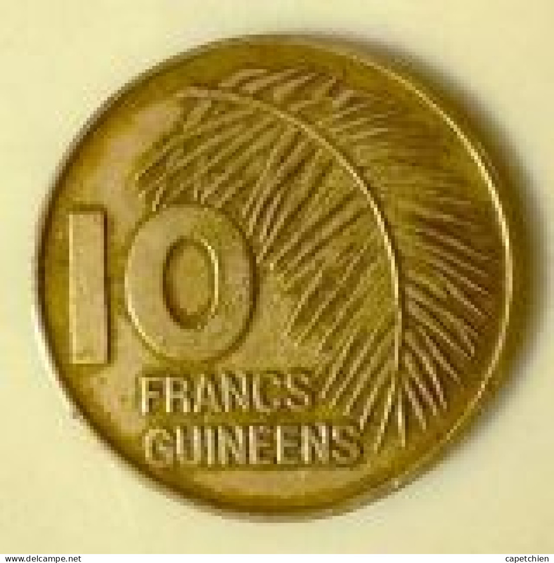 GUINEE / 10 FRANCS GUINEENS / 1985 / 2.95 G / 20 Mm - Guinee