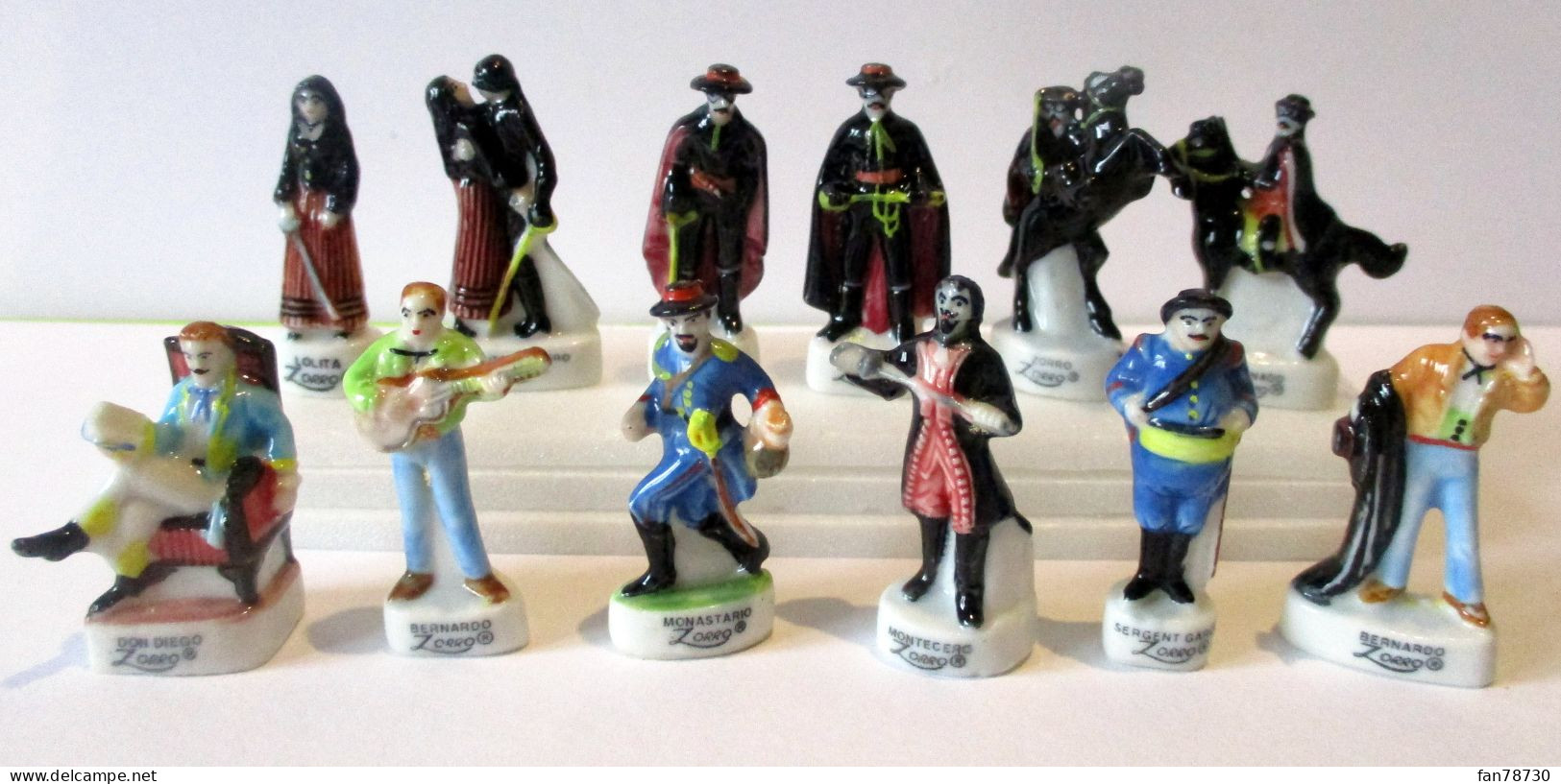 Fèves Brillantes - Série Zorro II - Série Complète - 1999 - Frais Du Site Déduits - Personnages